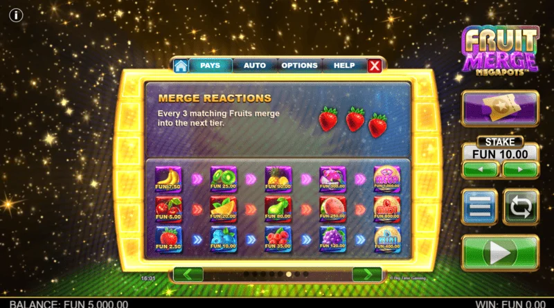 Fruit Merge Megapots - fruit merge sa Hold and Spin